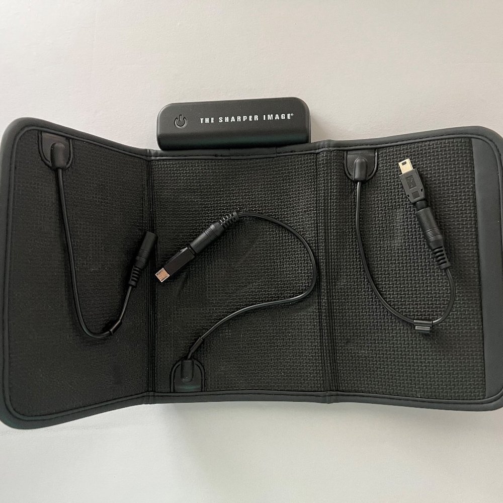 Sharper Image - Portable Folding Charging Valet Model Complete Kit Used